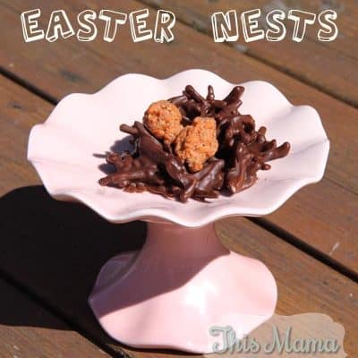 Vegan Chow Mein Easter Nests