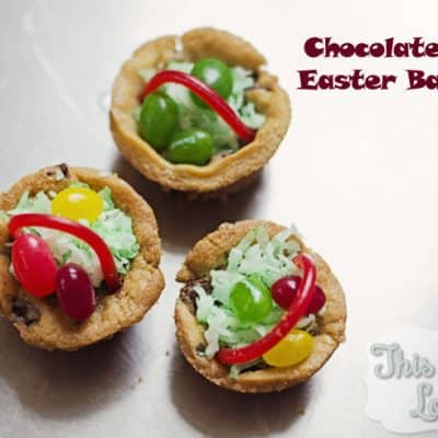 Chocolate Chip Easter Baskets