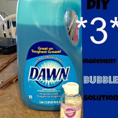 DIY 3 Ingredient Bubbles