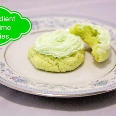 3-ingredient key lime cookies