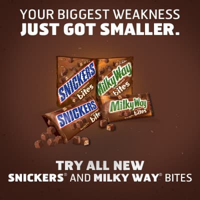 bite size snickers and milky way