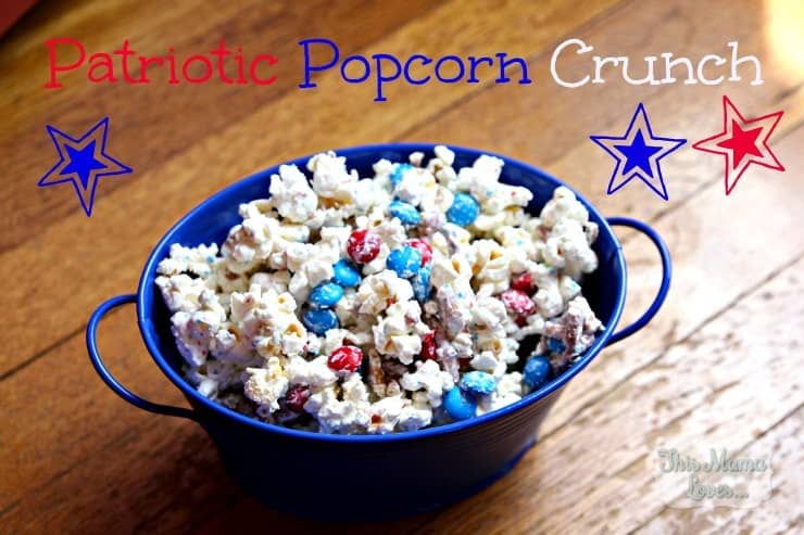 fourth of july popcorn crunch memorial day