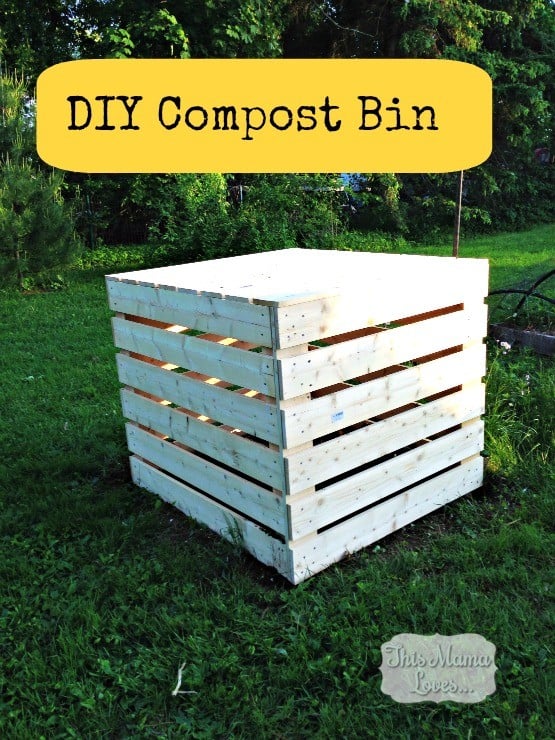 DIY Compost Bin | This Mama Loves