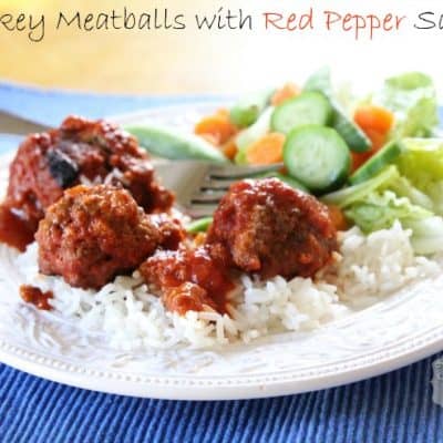 Turkey Meatballs with Red Pepper Sauce Recipe