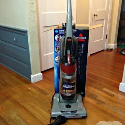 Quiet cleaning with the Bissell CleanView Deluxe Bagless Vacuum  #cleanview #ad