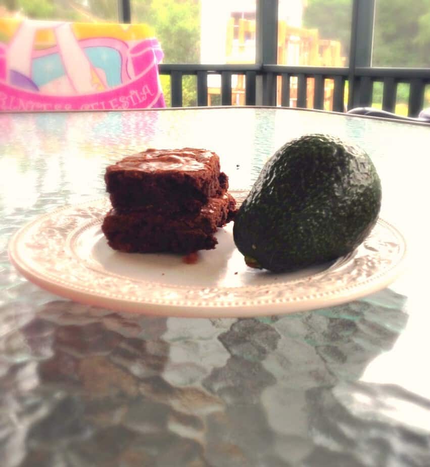 chocolate avocado brownies