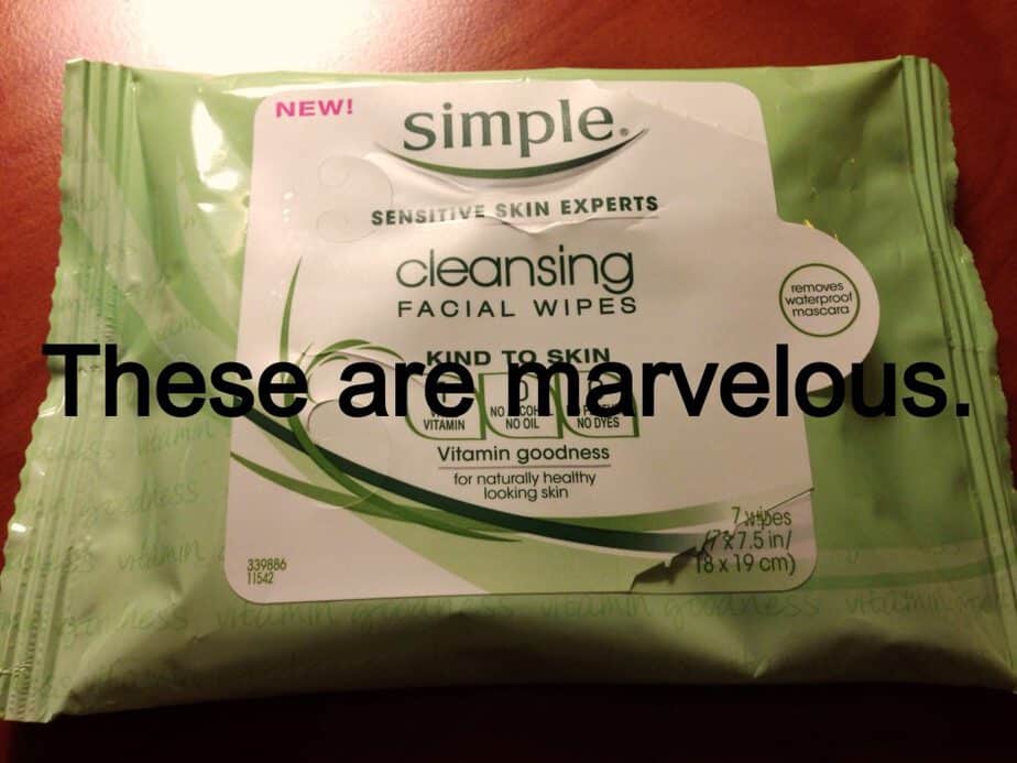 simple skincare wipes