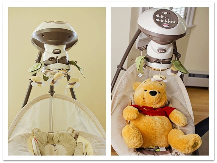 Deluxe Foldable Baby Bouncer Little Teddy Bear First Swing Soothing Music and Toys 0m+ 080