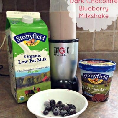 Blueberry Dark Chocolate Milkshake Recipe