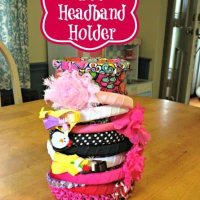 DIY Upcycled Duct Tape Headband Holder