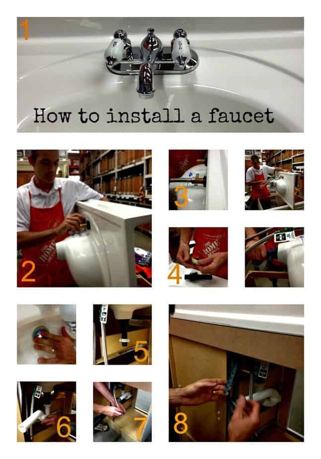 how-to-install-faucet-collage