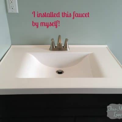 How to Install a Vanity and a Faucet Yourself!