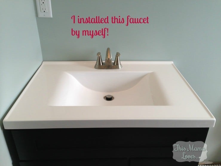 How to Install a Vanity and a Faucet Yourself! This Mama Loves