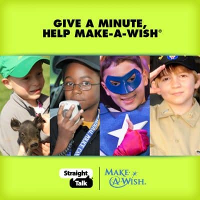 Give A Minute, Help Make-A-Wish #StraightTalkWish