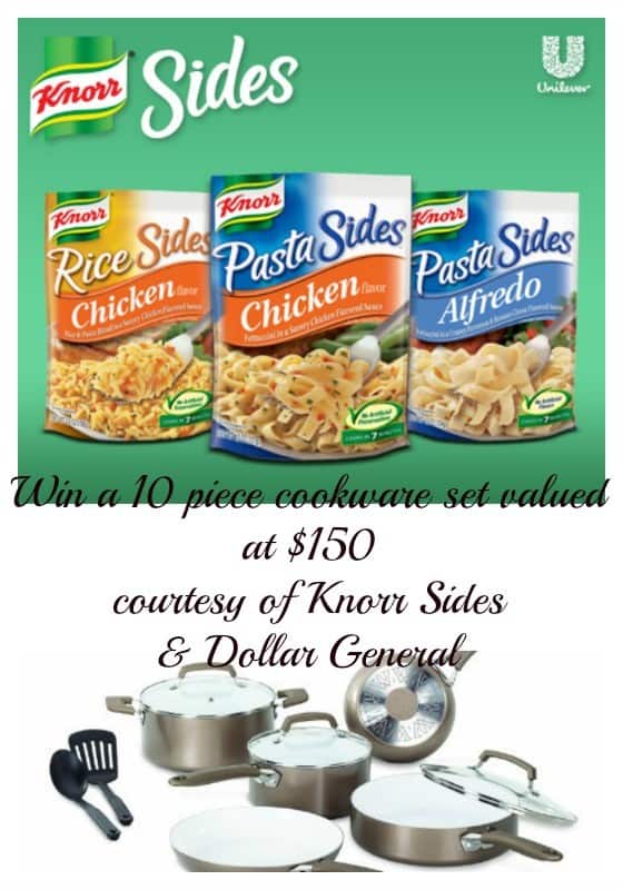 knorr-sides-dollar-general-cookware-giveaway