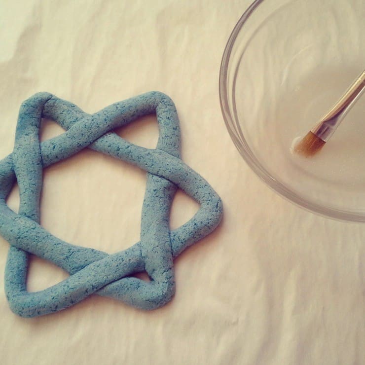 Star of David Salt Dough painting