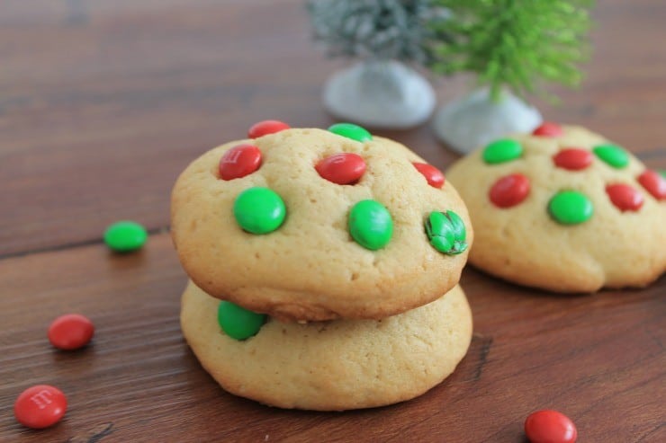 Holiday M&M cookies 