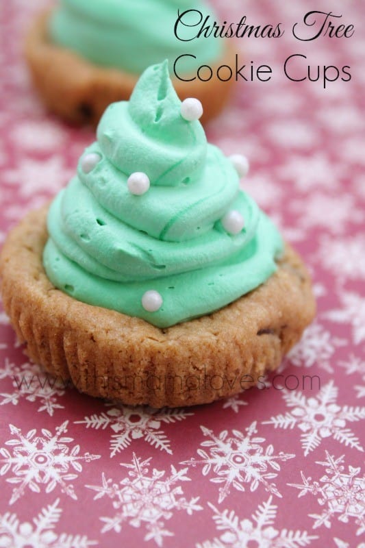Holiday Treat Recipes: Christmas Tree Cookie Cups