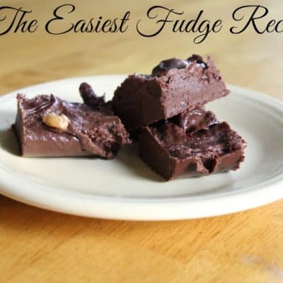 2 Ingredient Fudge Recipe