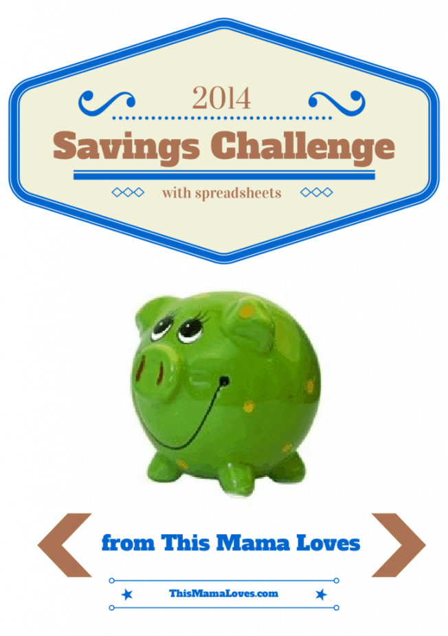 52 week savings challenge with spreadsheets