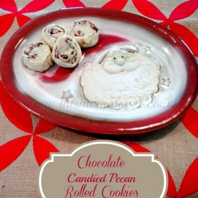 12 Days of Christmas Cookies: Chocolate Candied Pecan Rolled Cookies Recipe