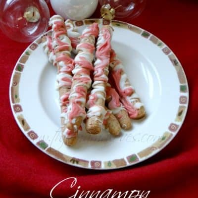 12 Days of Christmas Cookies: Cinnamon White Chocolate Cocoa Cookie Sticks