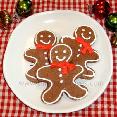 12 Days of Christmas Cookies: Gingersnap Christmas Cut Outs