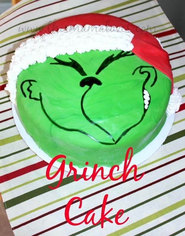 How to make a grinch cake