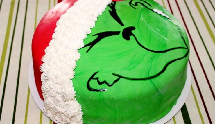 How to make a Grinch Cake