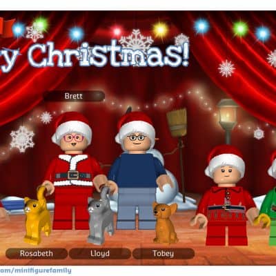 Have a very LEGO Minifigure Family Christmas!