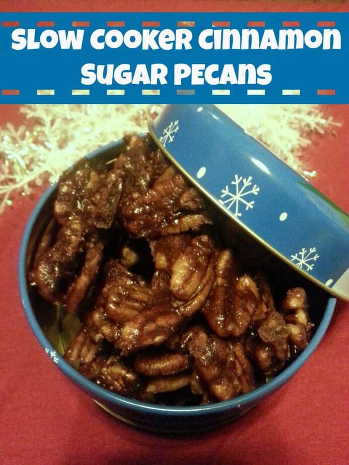 Slow Cooker Cinnamon Sugar Pecans