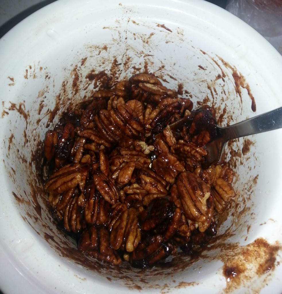 Slow Cooker Cinnamon Sugar Pecans Prep