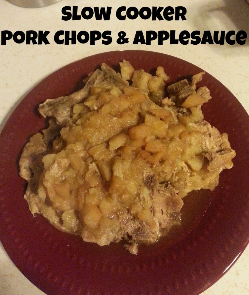 Slow Cooker Pork Chops & Applesauce 
