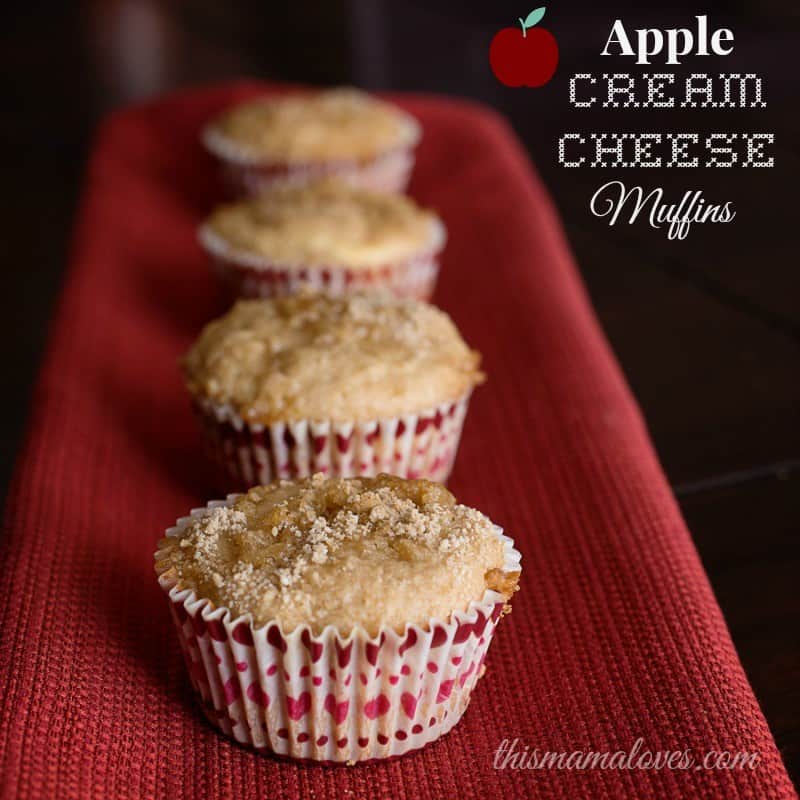 apple cream cheese muffins