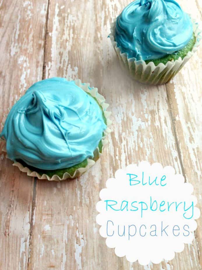 blue raspberry cupcakes