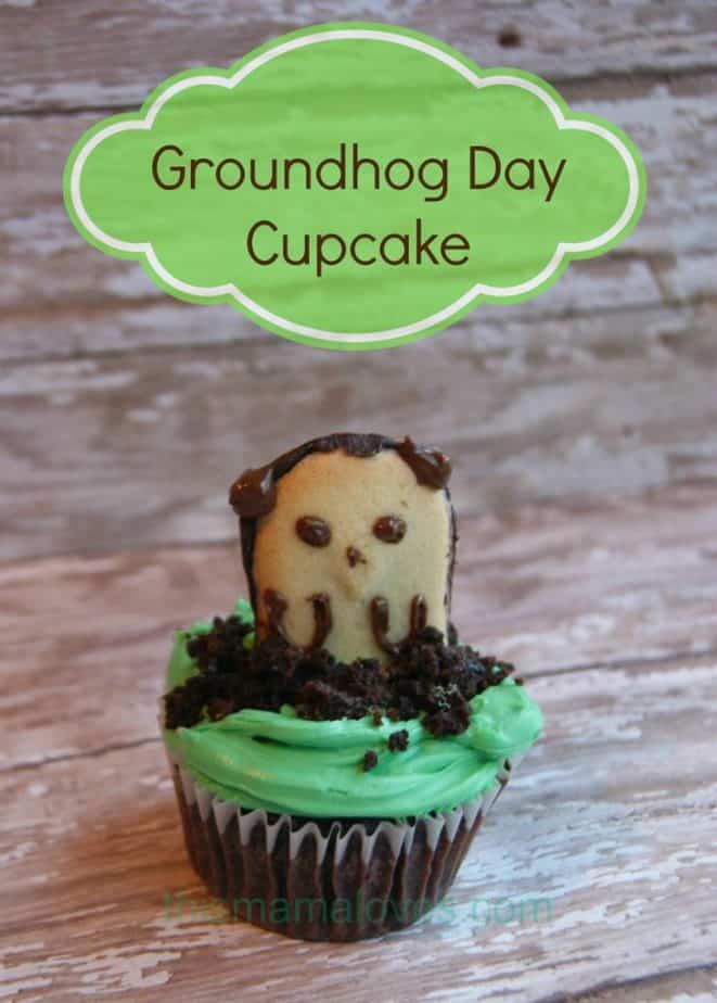 groundhog day cupcake