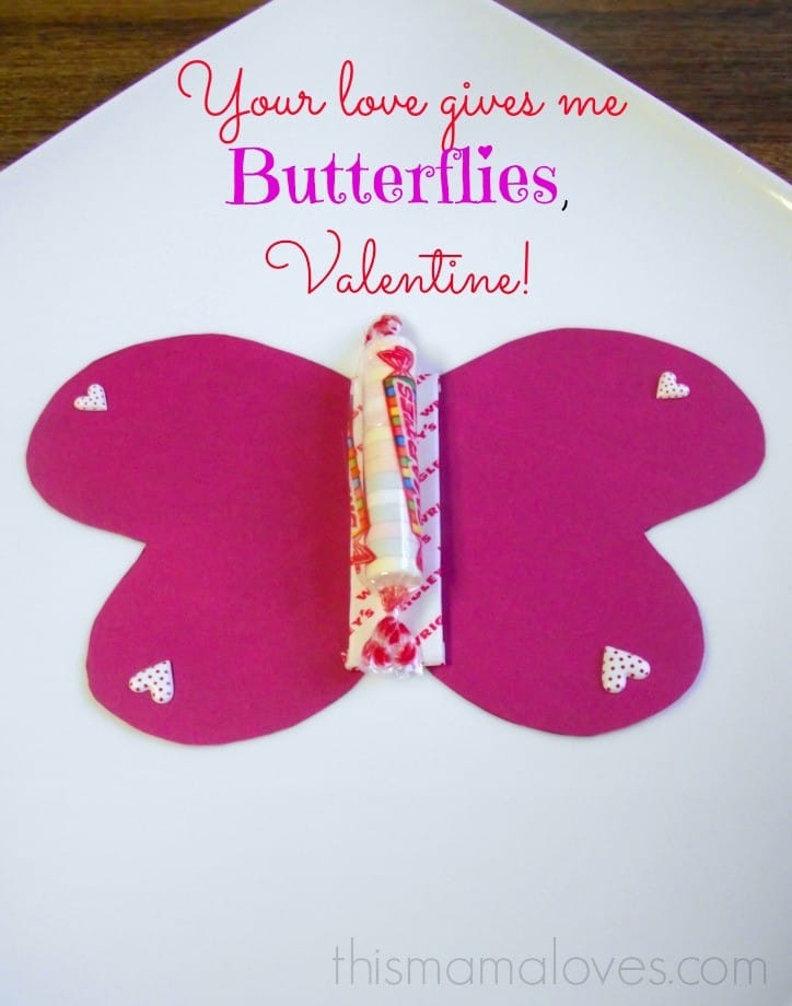 valentines day butterfly treat