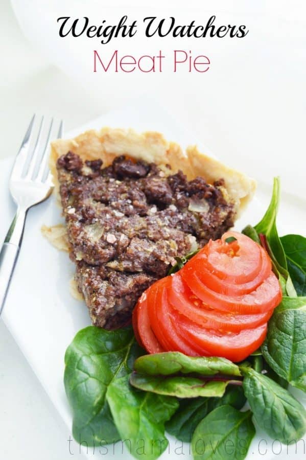 weight watchers meat pie