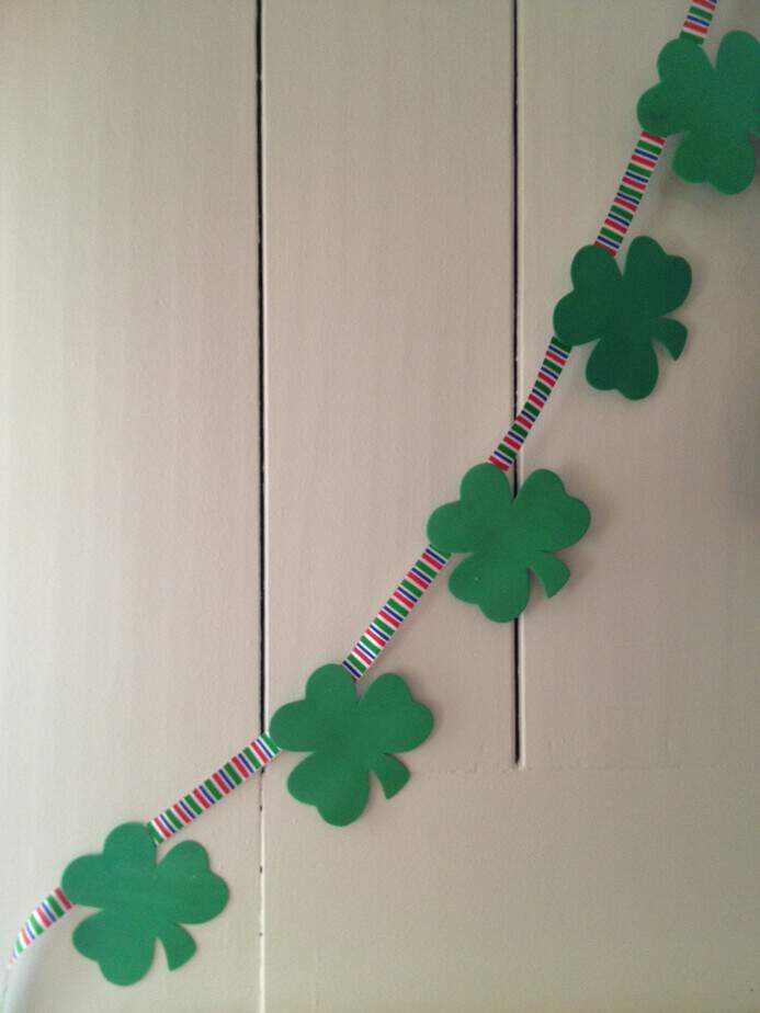 diy st patricks day banner garland