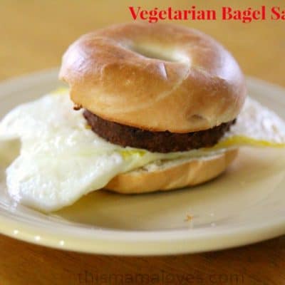 Vegetarian Bagel Sandwich Recipe