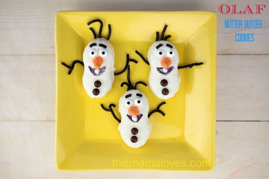 Olaf Nutter Butter Cookies Frozen Movie