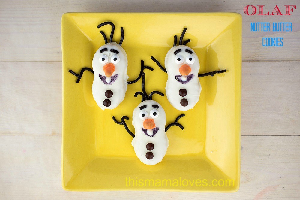 Olaf Nutter Butter Cookies Frozen Movie
