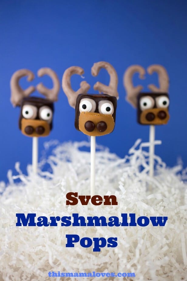 Sven Marshmallow pops