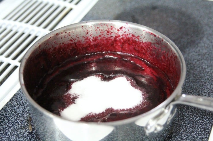 blueberry syrup with quick dissolve sugar