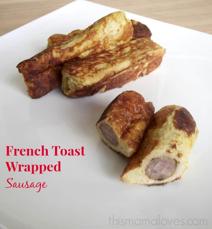 french toast wrapped sausage