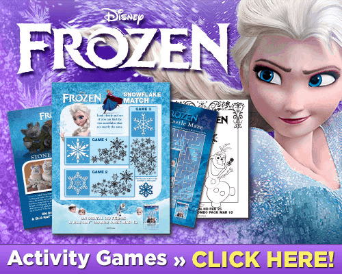 frozen activity games