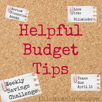 Tips for Tax time and helpful budget tips