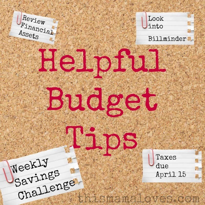 helpful budget tips