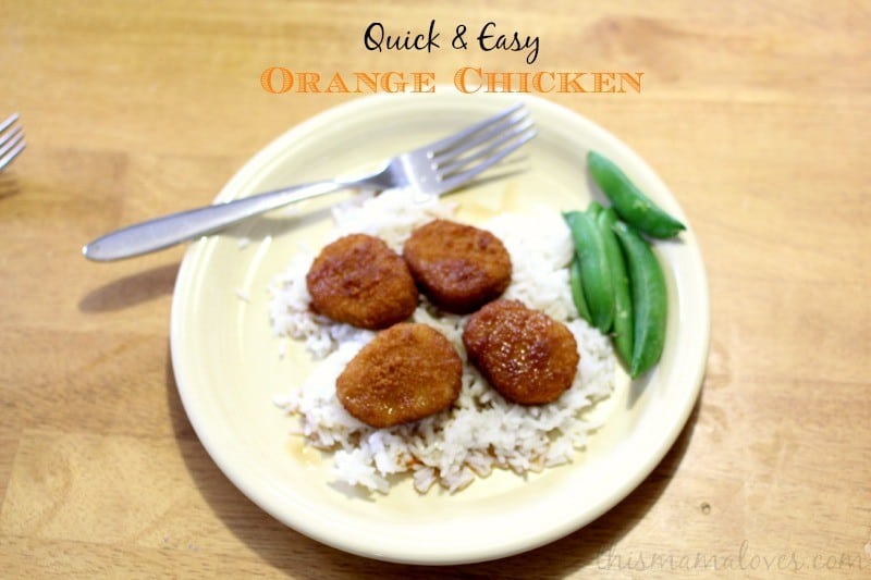 quick orange chicken