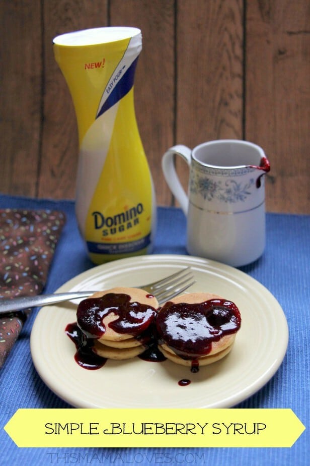 Simple Blueberry Syrup Recipe - This Mama Loves